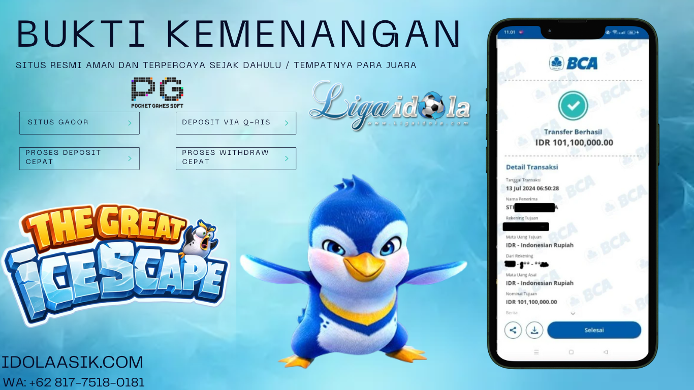 INFO KEMENANGAN SLOT PG SOFT 13 JULY 2024