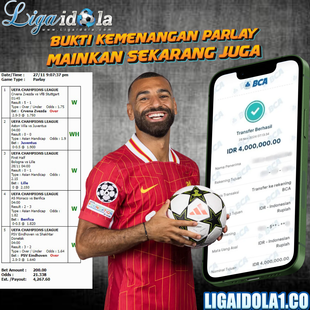 INFO KEMENANGAN PARLAY 28 NOVEMBER 2024